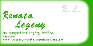 renata legeny business card